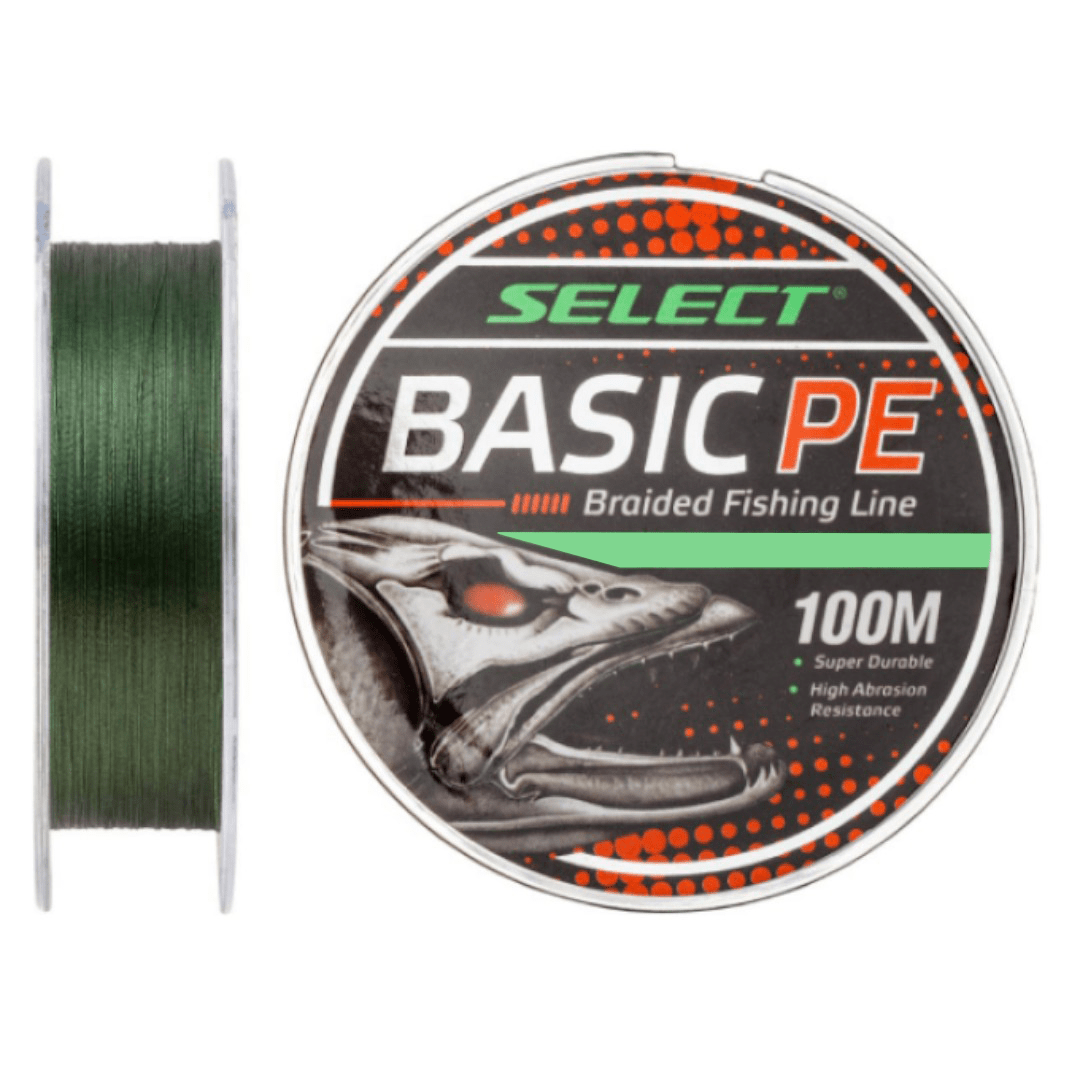 My Store Темно-зелений / 0.08 (4.0 кг / 8lb) Шнур Select Basic PE 100m – Надійність у кожному закиданні!