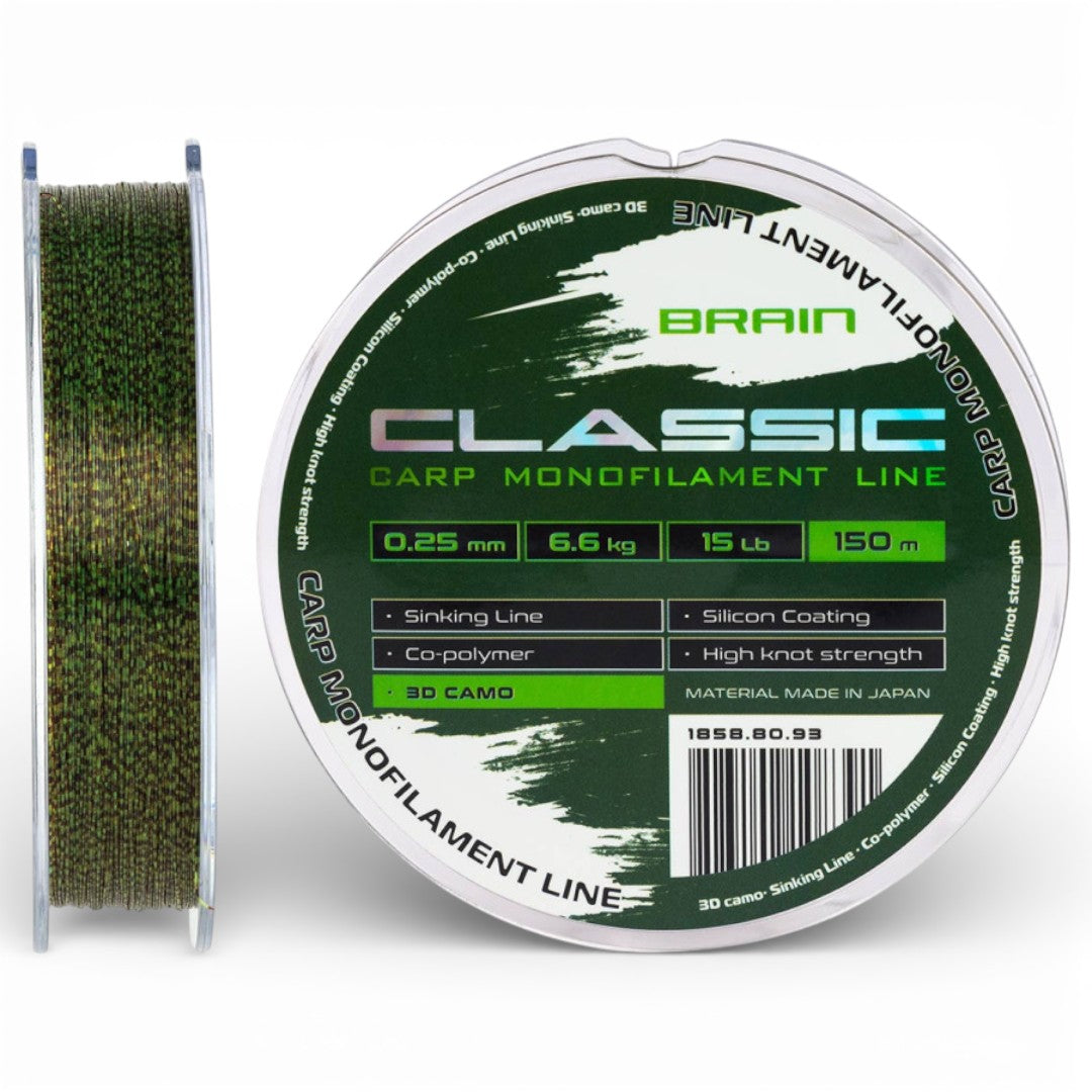 Волосінь Brain Classic Carp Line 3D Camo 150 м