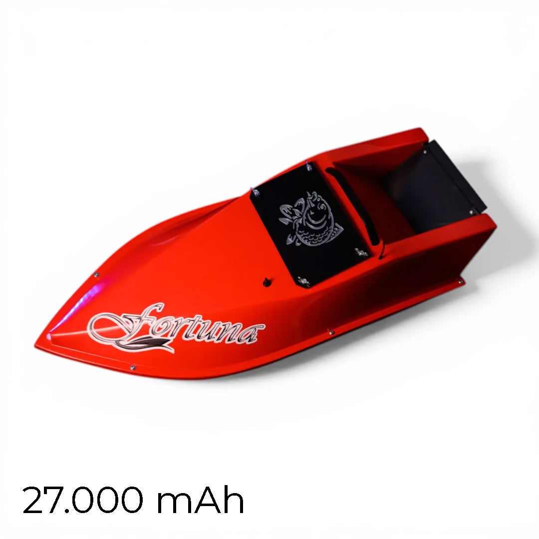 Кораблик Фортуна — бункер 3 л, дальність 600 м | Помаранчевий, 27 000 mAh, базова комплектація