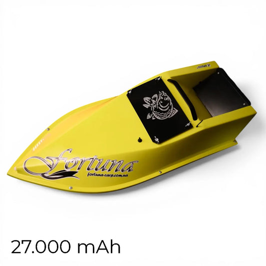 Кораблик Фортуна — бункер 3 л, дальність 600 м | Жовтий, 27 000 mAh, базова комплектація (Copy)