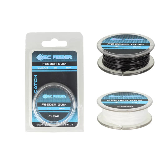 Фідергам GC Feeder Gum 10m 0.6mm (Clear / Black)