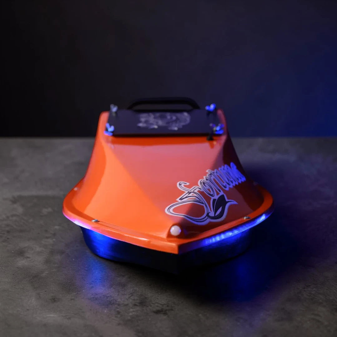 Кораблик Фортуна — бункер 3 л, дальність 600 м | Помаранчевий, 27 000 mAh, базова комплектація