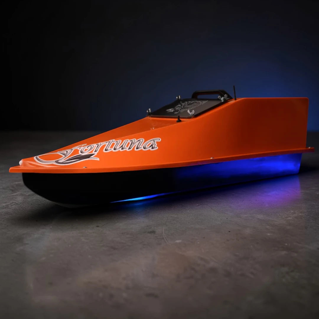 Кораблик Фортуна — бункер 3 л, дальність 600 м | Помаранчевий, 27 000 mAh, базова комплектація