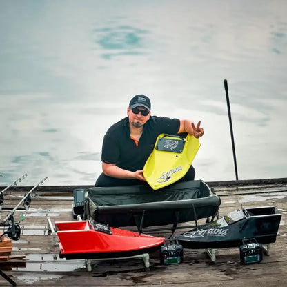 Кораблик Фортуна — бункер 3 л, дальність 600 м | Помаранчевий, 27 000 mAh, базова комплектація
