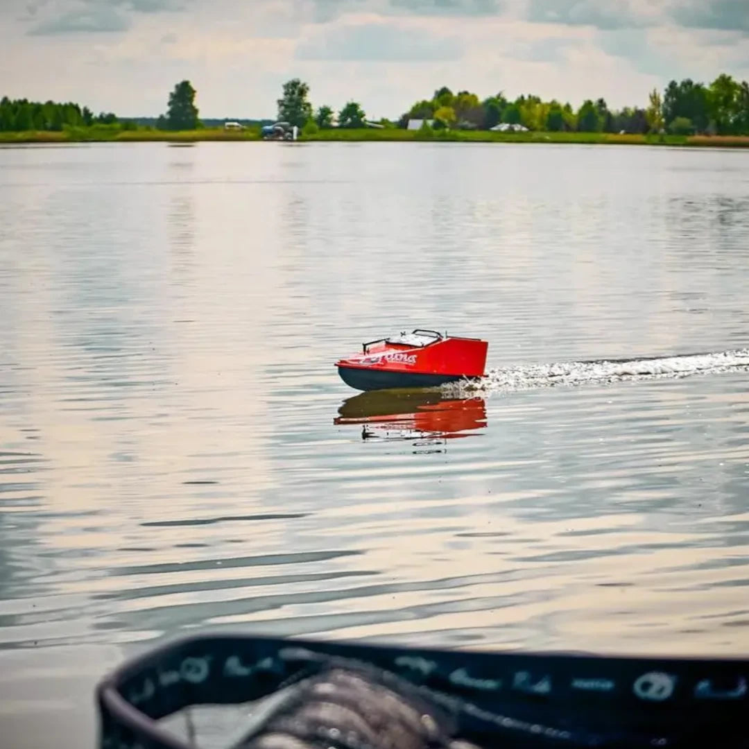 Кораблик Фортуна — бункер 3 л, дальність 600 м | Помаранчевий, 27 000 mAh, базова комплектація