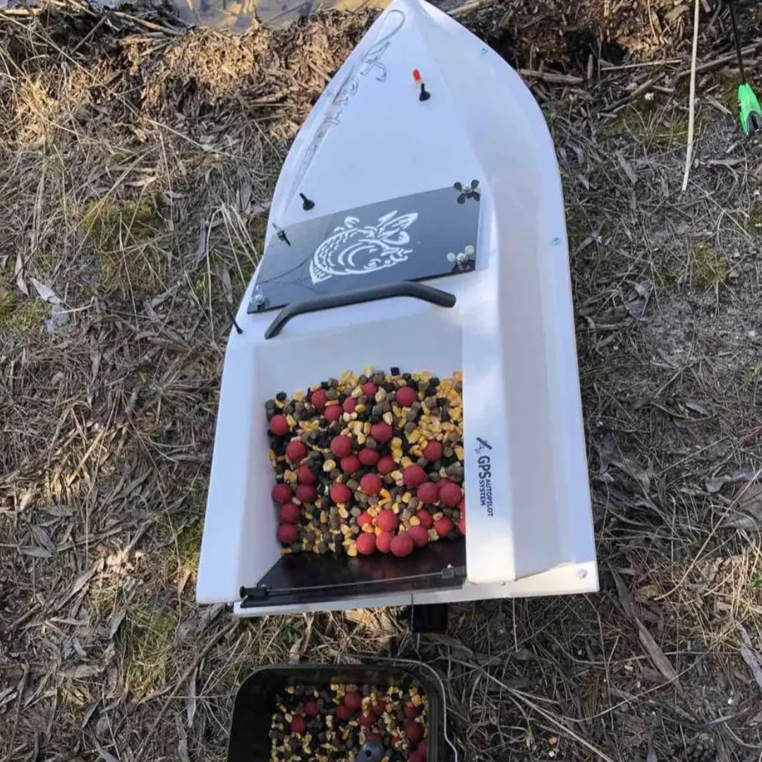 Кораблик Фортуна — бункер 3 л, дальність 600 м | Помаранчевий, 27 000 mAh, базова комплектація