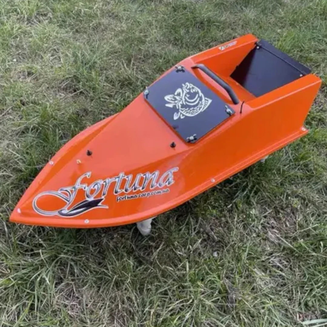 Кораблик Фортуна — бункер 3 л, дальність 600 м | Помаранчевий, 27 000 mAh, базова комплектація