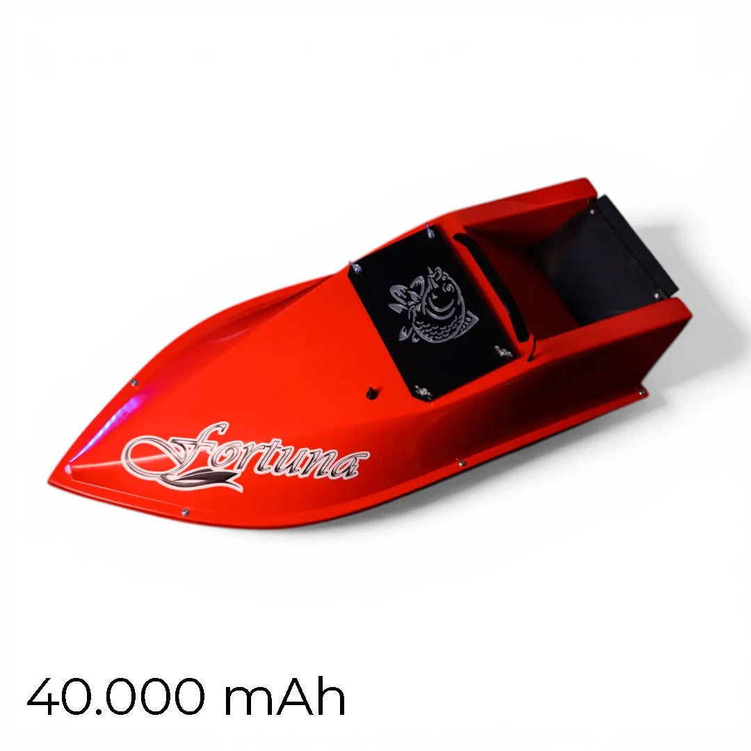 Кораблик Фортуна — бункер 3 л, дальність 600 м | Помаранчевий, 27 000 mAh, базова комплектація