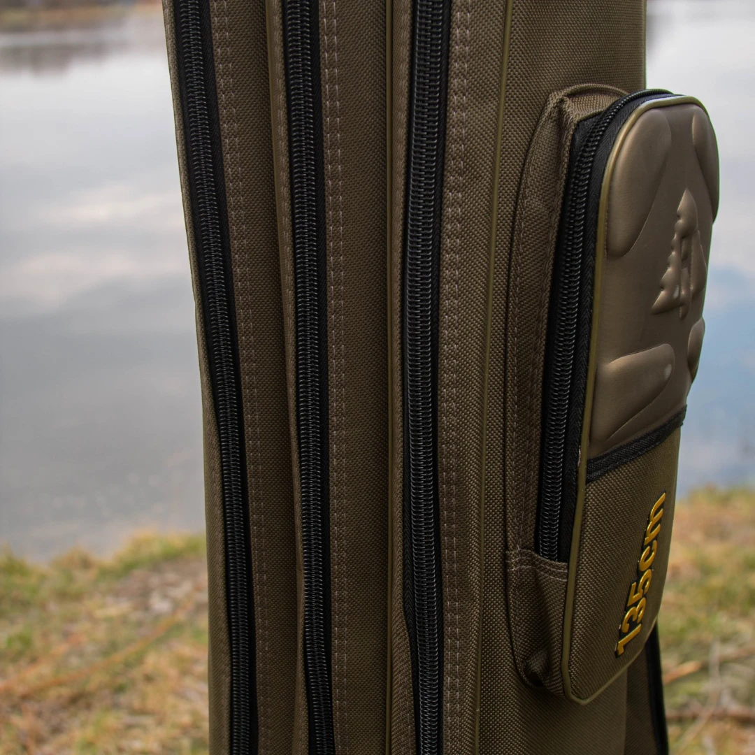 Чохол для вудилищ ECLIPSE — 1.00 / 1.35 / 1.50 м, 3 секції, темно-зелений, каркасний