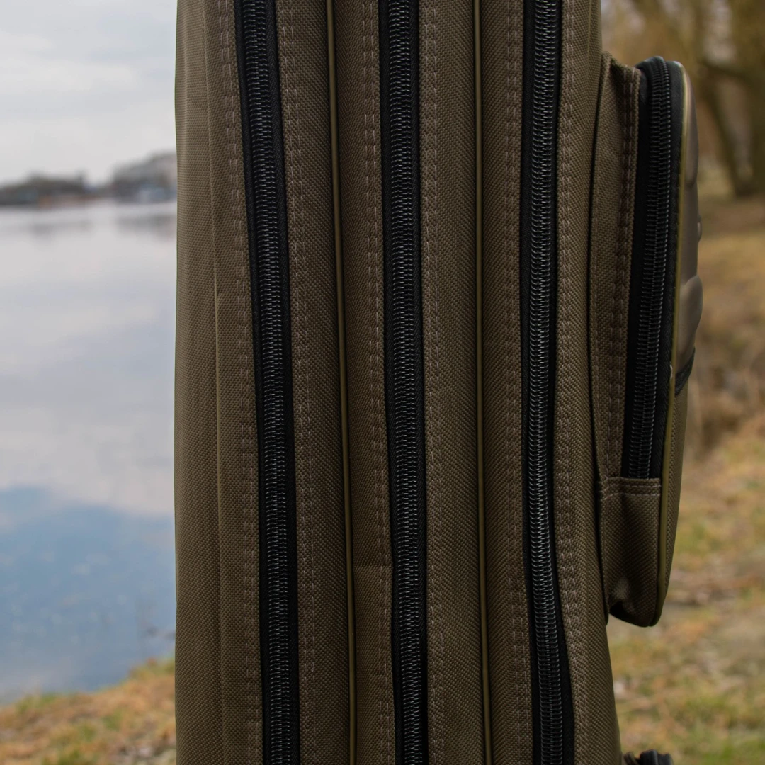 Чохол для вудилищ ECLIPSE — 1.00 / 1.35 / 1.50 м, 3 секції, темно-зелений, каркасний