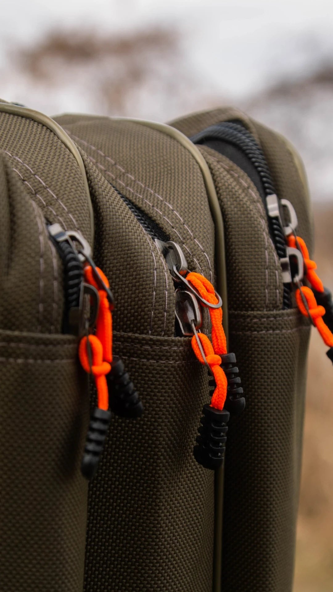 Чохол для вудилищ ECLIPSE — 1.00 / 1.35 / 1.50 м, 3 секції, темно-зелений, каркасний