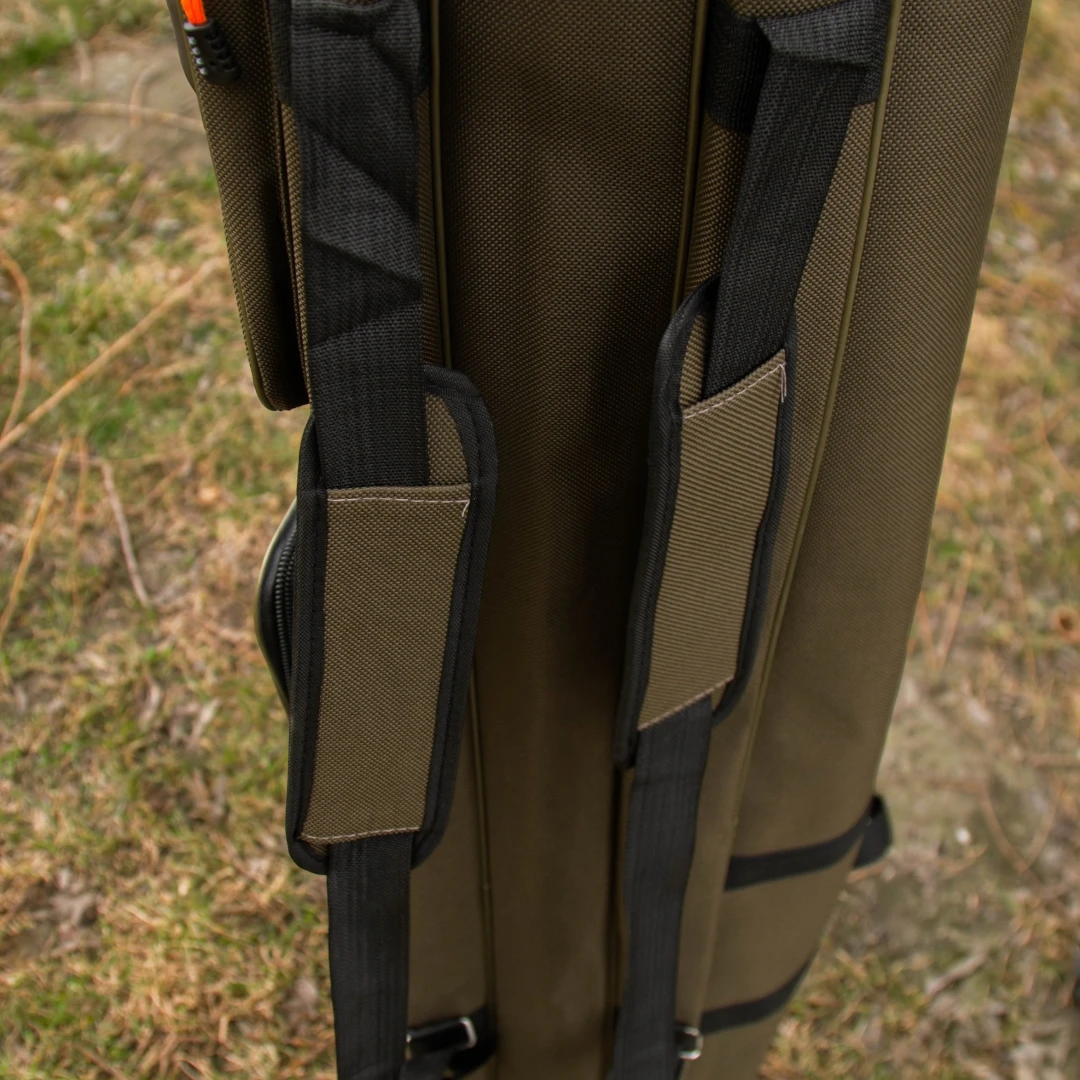 Чохол для вудилищ ECLIPSE — 1.00 / 1.35 / 1.50 м, 3 секції, темно-зелений, каркасний