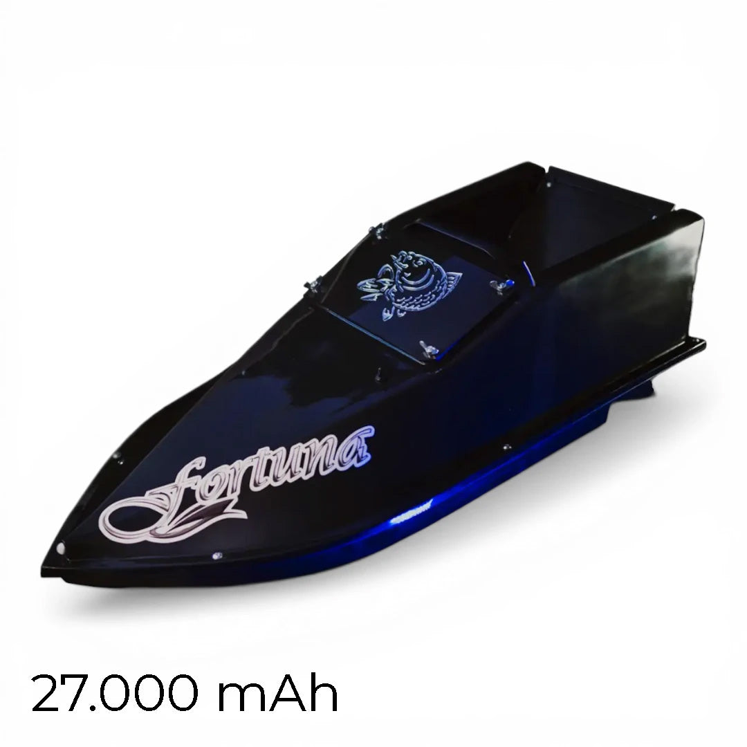 Кораблик Фортуна — бункер 3 л, дальність 600 м | Помаранчевий, 27 000 mAh, базова комплектація