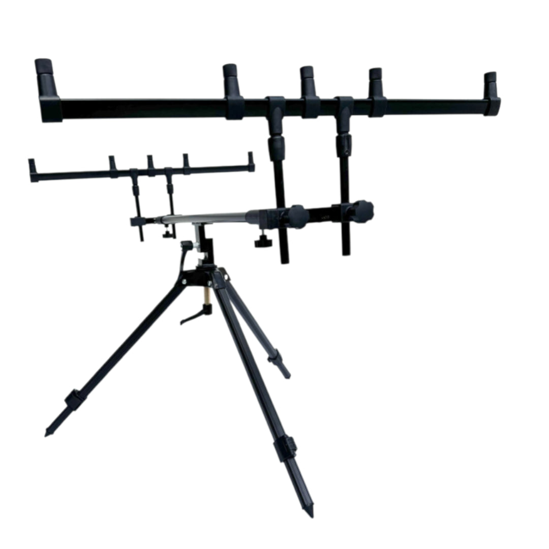 Родпод Eclipse Fishing SDCX-125 тринога на 4–5 вудилищ 75–120 см / висота 64–91 см / буз-бар 64 см