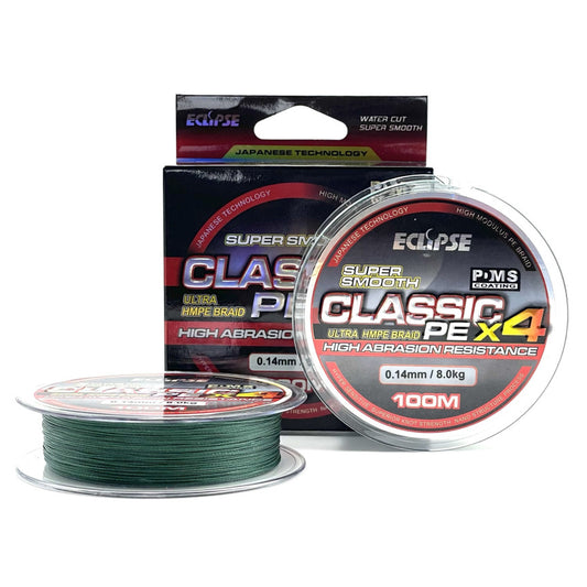 Шнур плетений Eclipse X4 Classic PE Dark Green