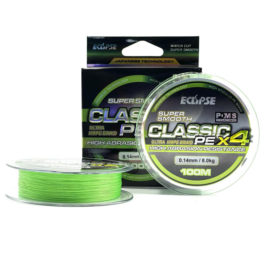 Шнур плетений Eclipse X4 Classic PE Light Green