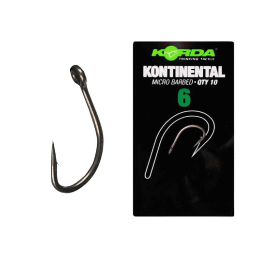 Гачки Korda Kontinental Hook (№4 / №6 / №8) | 10 шт/уп